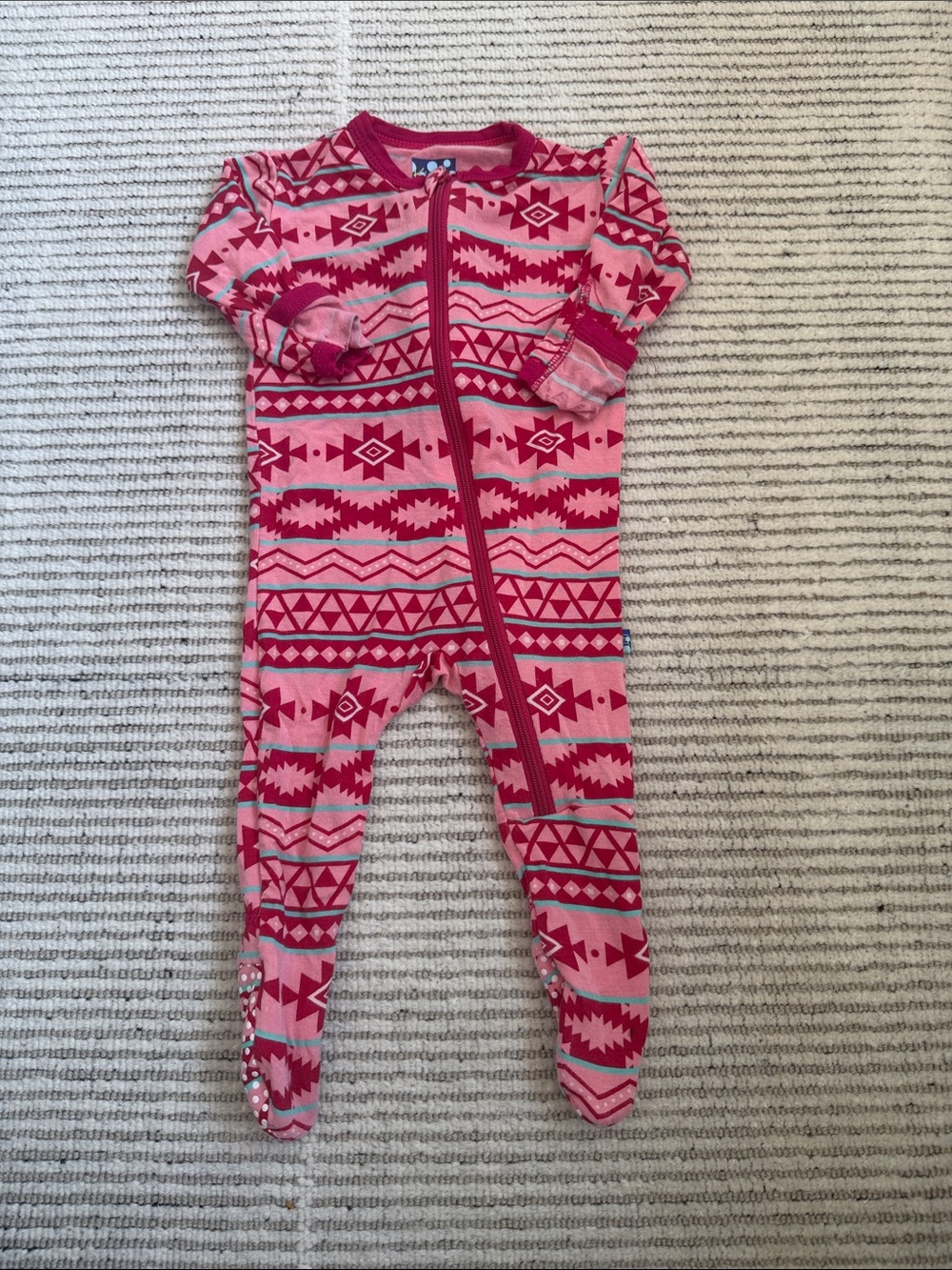 Kickee Pants 0-3 MO Zipper Footie